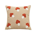 Axyaa Mushroom Pillow Covers in Beige Canvas for Home Decoration in Various Sizes