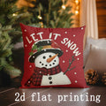 Axyaa Christmas Cute Cushion Covers for Sofa, Bedroom, Car - Rectangular Pillow Cover