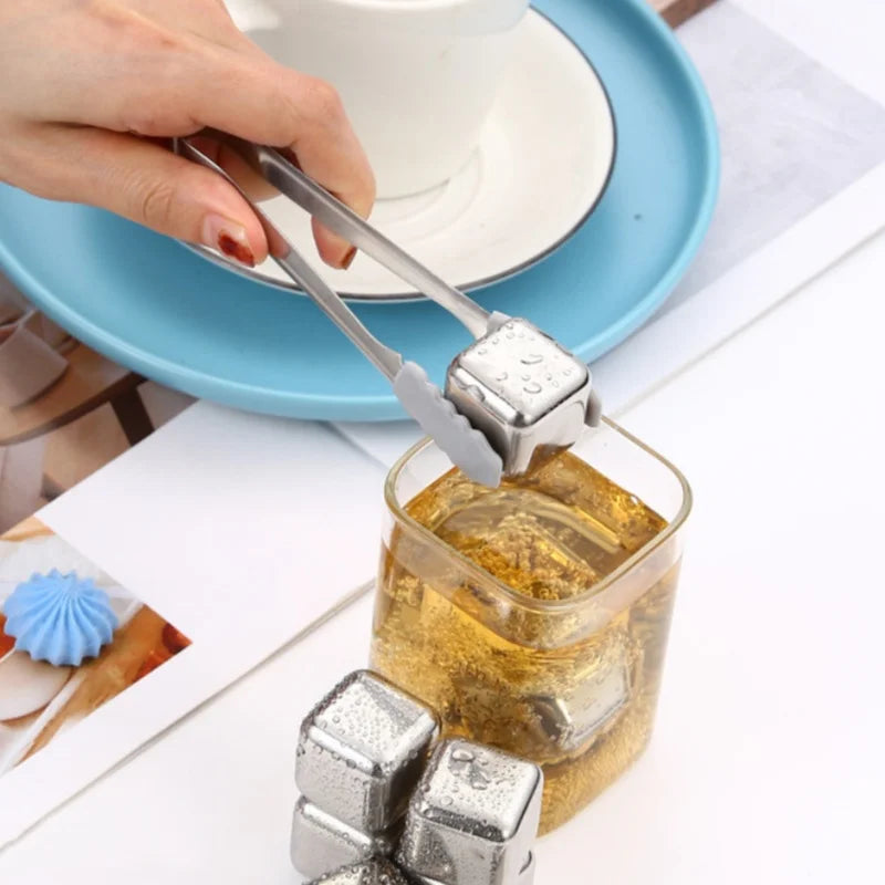 Axyaa Stainless Steel Ice Stones for Quick-freezing Beverages Cooling