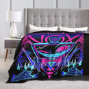 Axyaa Flannel Funny Throw Blankets - Perfect for Spring/Autumn Bedspread