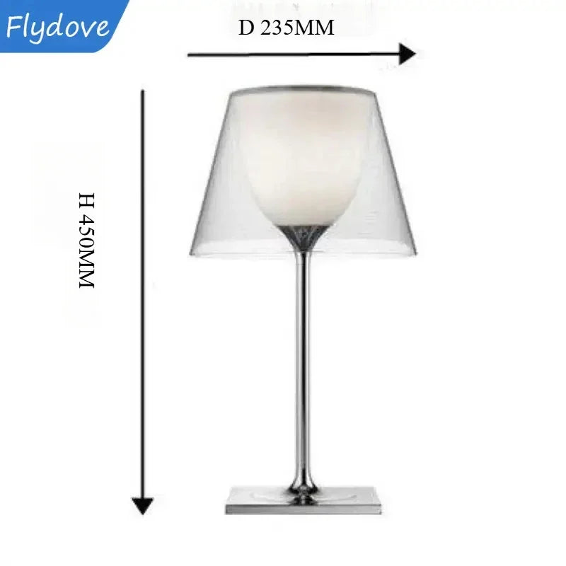 Luxury Acrylic Desk Lamp by Axyaa - Designer Bedhead Lighting for Model Room & Villa