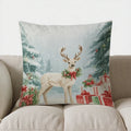 Axyaa Christmas Truck Gifts Decorative Pillow Cover for Sofa Bedroom Car