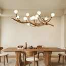 Axyaa Nordic Resin Iron Glass Pendant Chandelier