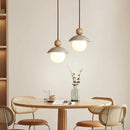 Axyaa Yellow Stone Glass Ball LED Pendant Light Modern Nordic Hanging Lamp