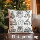 Christmas-themed Axyaa Pattern Cushion Covers for Home Decor - Perfect for Sofa, Bedroom, Car