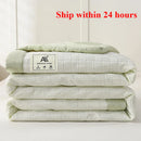 Axyaa Summer Quilt Solid Color Lightweight Single Bedding