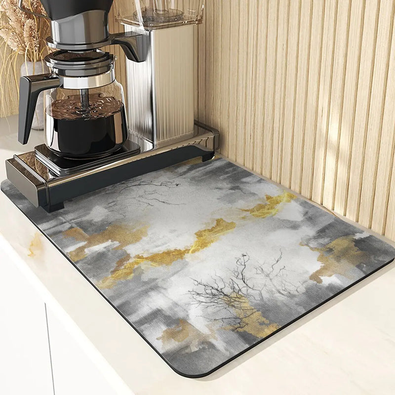 Silicone Plant Pattern Table Mat for Kitchen - Axyaa Landscape Style Decor