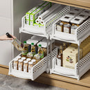 Axyaa Wheeled Storage Rack, Tiered Organizer, Space-Saving Shelf for Home & Kitchen