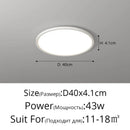 Axyaa Ultra-thin LED Ceiling Light for Modern Living Room, Bedroom, Study, and Balcony