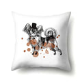 Axyaa Cartoon Animals Plush Cushion Cover 45x45cm Cute Cats and Dogs Pillowcase