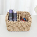 Axyaa Grass Woven Storage Baskets: Organize, Decorate, Picnic, Fruit, Office Storage Box