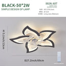 Axyaa Luxury Modern Ceiling Fan Lamp for Living & Dining Room