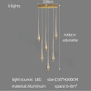 Axyaa Gold Drop Chandelier for Luxury Living Spaces
