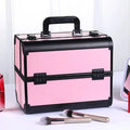 Axyaa Portable Aluminum Makeup Train Case Organizer