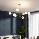 Axyaa Glass Ceiling Chandelier for Bedroom Dining Living Room