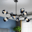 Axyaa LED Glass Chandelier for Modern Indoor Lighting Decor
