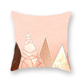 Geometric Marble Print Cushion Cover 45x45cm for Home Decor by Axyaa