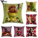 Axyaa Halloween Puppy Linen Pillow Case 45*45cm