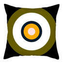 Sword Target Pattern Cushion Cover 45X45cm by Axyaa - Realistic Art Print Home Decor Pillowcase