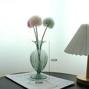 Axyaa Glass Vase Art Decor for Home Living Room Flower Arrangement