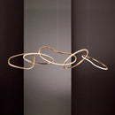 Axyaa Oval LED Chandelier - Nordic Minimalist Design for Bedroom, Living Room, Dining Room