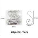 Axyaa Christmas S-Shaped Metal Hooks for Xmas Tree Ornaments and Decorations