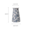 Axyaa Blue and White Porcelain Retro Vase - Ceramic Ice Crack Flower Vase