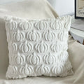 Axyaa Yellow Faux Fur Fall Pillow Covers 45x45CM for Farmhouse Decor