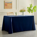 Axyaa Elegant White Long Tablecloth for High-End Conferences