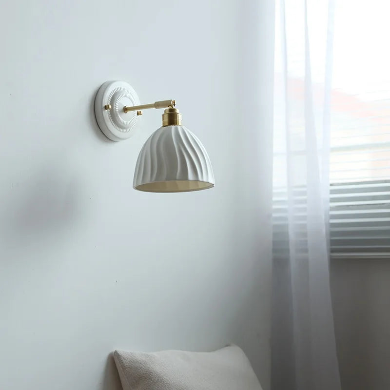 Axyaa Ceramic Wall Lamp LED Bathroom Mirror Stair Light Nordic Wandlamp