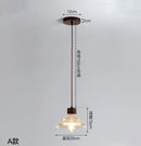 Axyaa Nordic Glass Pendant Chandelier LED Lighting for Home Decor