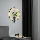 Axyaa Aluminium Ring Wall Lamp 3000K White Black Sconce for Home Deco