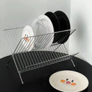 Axyaa 2 Tier X-Shape Dish Drying Rack - Kitchen Tableware Holder & Drying Shelf