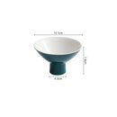 Axyaa Ceramic High Leg Dessert Bowl - Specialty Tableware for Molecular Cuisine