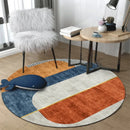 Light Luxury Round Rug by Axyaa: Stylish Teen Room Decor, Living Room Accent, Bedroom Mat