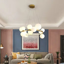 Axyaa Glass Bubble LED Chandelier, Modern Home Decor Lighting