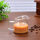 Axyaa 150ml Transparent Small Espresso Milk Pitcher with Handle Heat Resistant