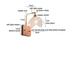 Axyaa Nordic LED Flower Wall Light - Glass Brass Indoor Decor