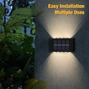 Axyaa Solar Wall Lamp: Outdoor Waterproof Lights for Garden, Street, and Balcony