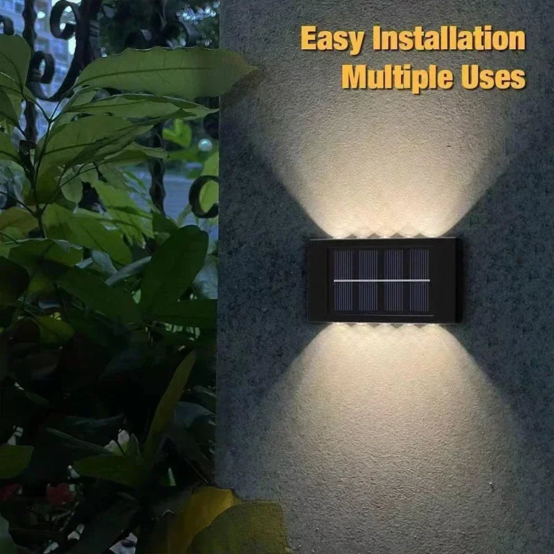 Axyaa Solar Wall Lamp: Outdoor Waterproof Lights for Garden, Street, and Balcony