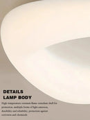 Axyaa Cream Circular Ceiling Lamp for Modern Nordic Style Living Room