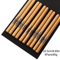 Axyaa Bamboo Sushi Chopsticks Set - Non-slip Retro Style Tableware