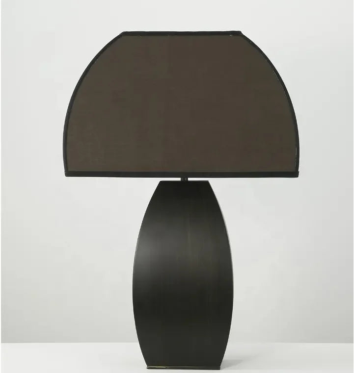 Axyaa Nordic Resin Desk Light with Handmade Fabric Shade and LED Table Lamp