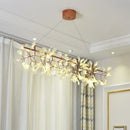 Axyaa Nordic Modern Firefly Chandelier in Gold and Black for Living Room and Dining Room