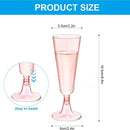 Axyaa 150ml Disposable Champagne Flutes Clear Toasting Glasses for Weddings