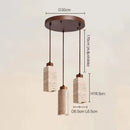 Axyaa Yellow Marble Chandelier: Wabi Sabi Nordic LED Pendant Lamps