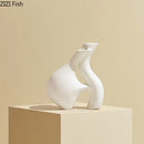 Axyaa Abstract Ceramic Vase Home Decor White Wedding Flower Hydroponics