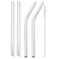 Axyaa Stainless Steel Bubble Tea Straws Set with Cleaner Brush