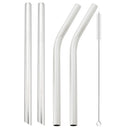 Axyaa Stainless Steel Bubble Tea Straws Set with Cleaner Brush