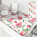 Axyaa Watermelon Drying Mat for Kitchen and Bathroom